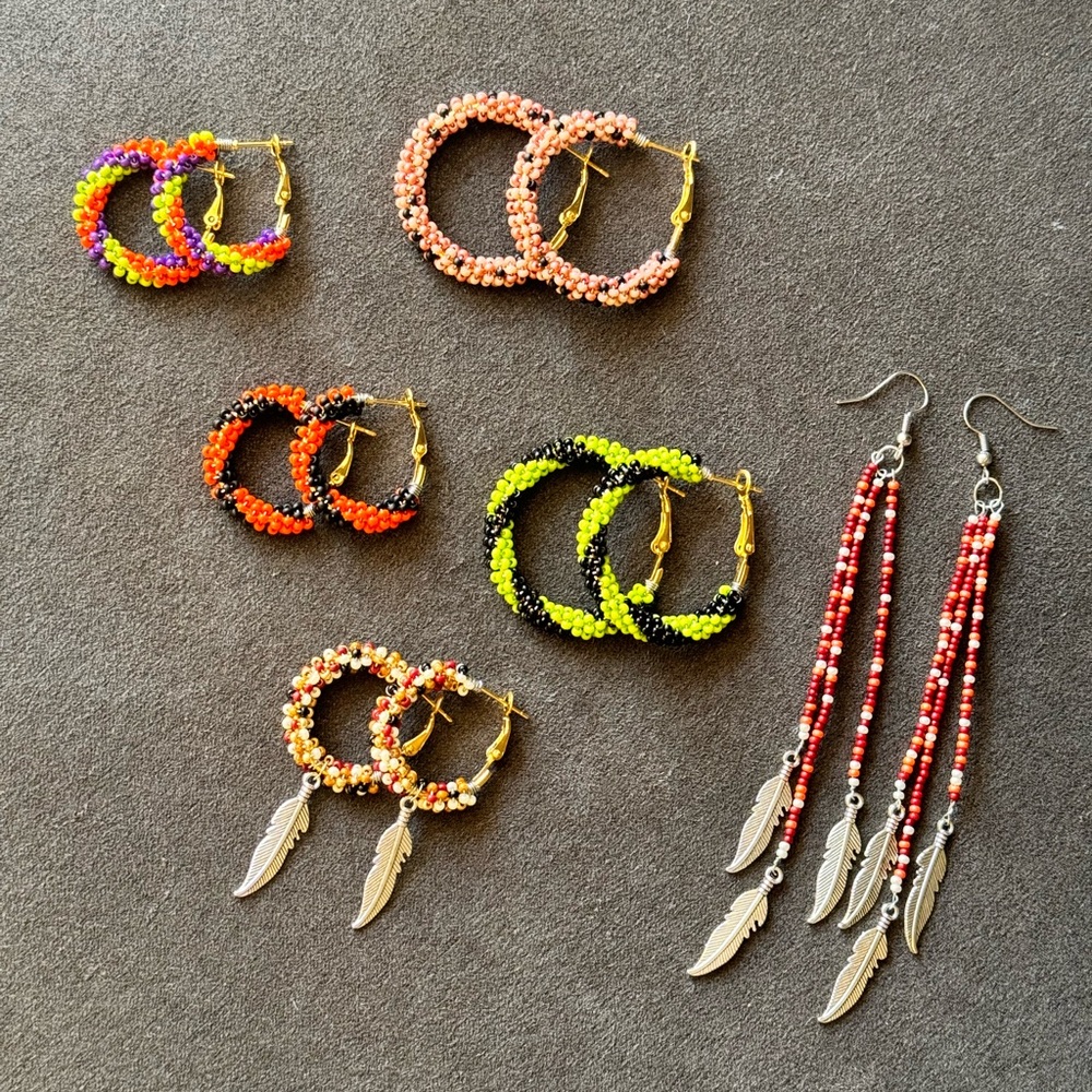 Custom Beaded Hoops - Picture 14 of 16